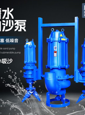 ZJQ潜水抽沙泵吸沙自吸泵380V河堤清淤矿渣煤浆泥浆泵三相渣浆泵