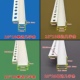 单边几字条PVC塑料U型凹槽分隔封边条石膏板天花工艺槽铝合金金属