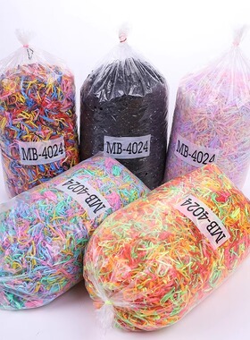 扎头发头绳橡皮筋发圈发绳小清新头饰品韩国皮筋女扎头一次性黑色