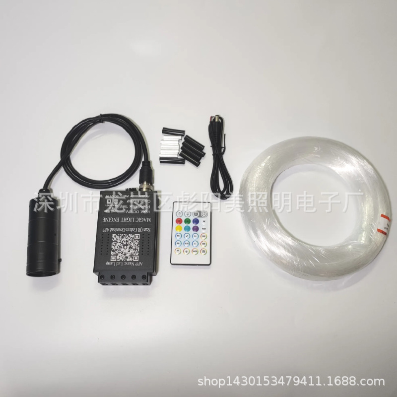 汽车改装流星星空顶APP控制车顶
