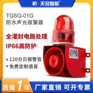 户外防尘防雨报警器IP66 TGSG 01G室外防水声光报警器 港口码 头