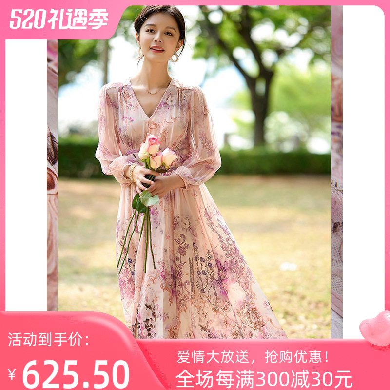 气质定位年轻连衣裙款桑蚕丝真丝