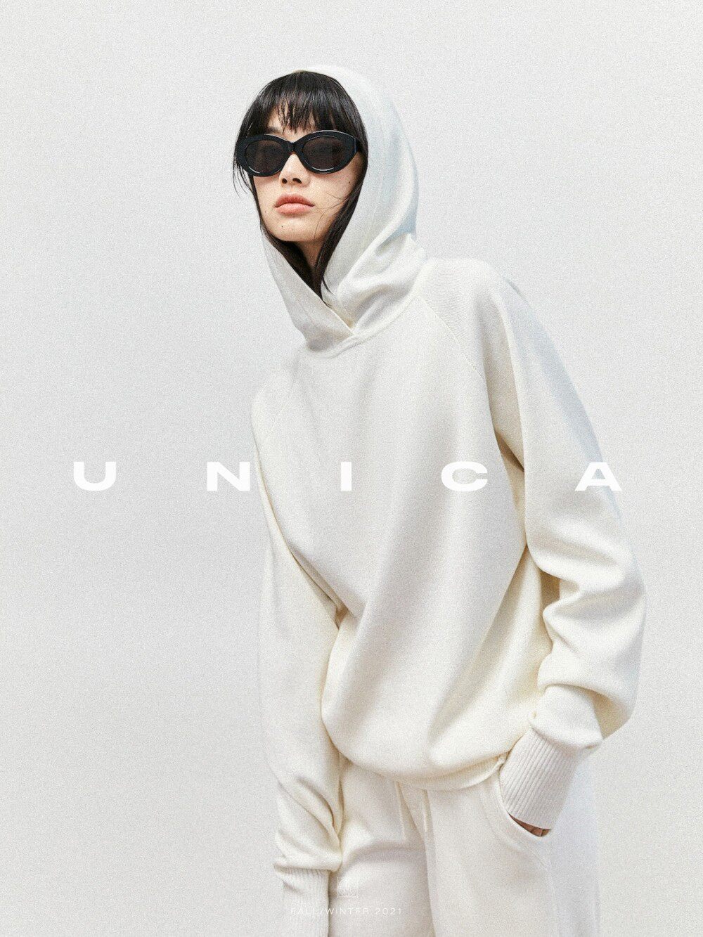 【惊喜五折】UNICA/紧缩密织德国biella加厚羊毛运动连帽卫衣套装