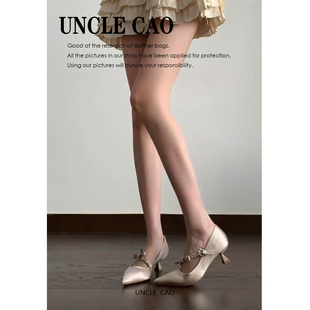 【超软羊皮】尖头高跟鞋软底不累脚春季女鞋2026新款今年流行爆款