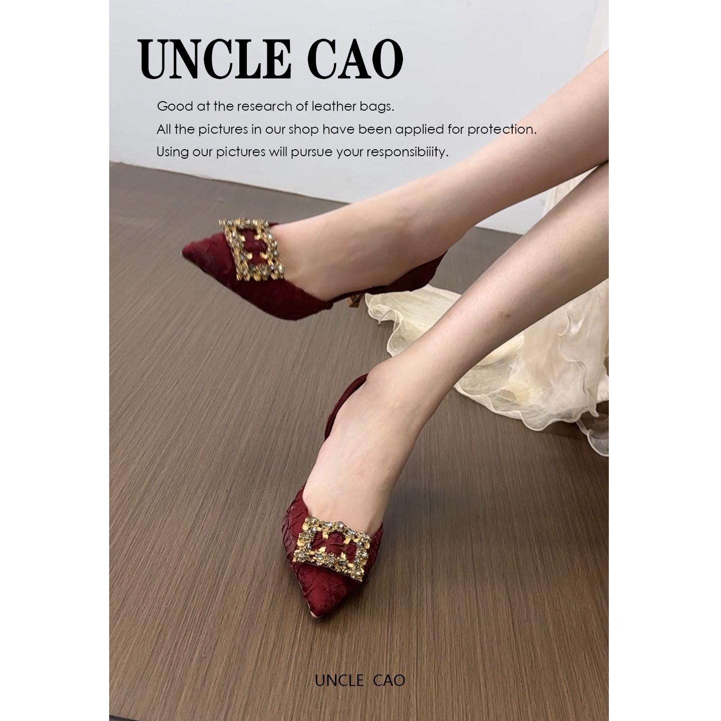 羊皮版红色高跟鞋女结婚高级感不累脚新年限定气质尖头轻奢风单鞋