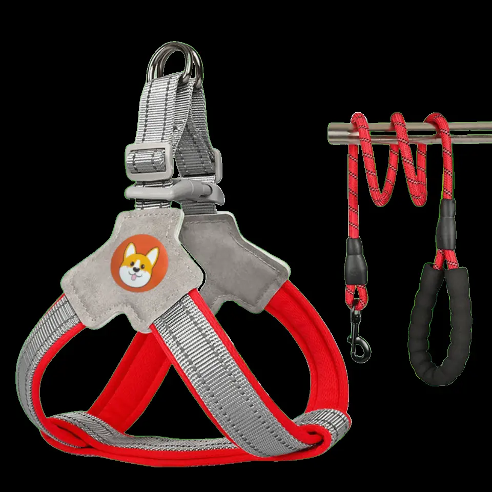 新款狗狗牵引绳胸背带背心式宠物