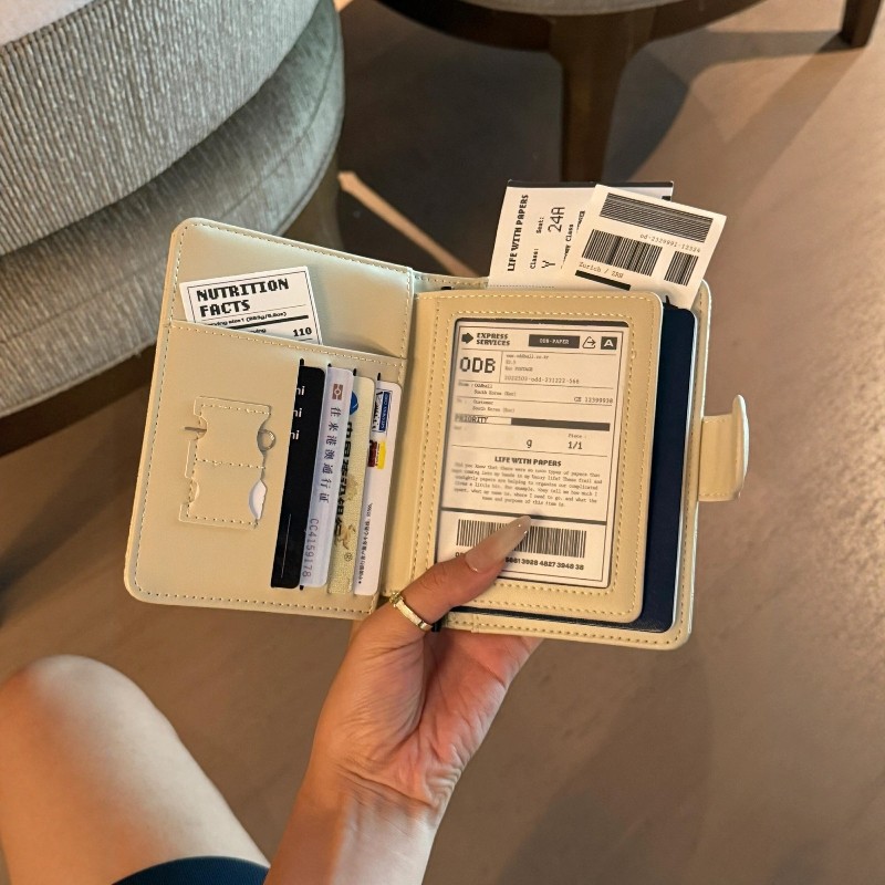 护照夹包保护套护照夹钱包一体收纳包机票夹多功能护照包随身旅行