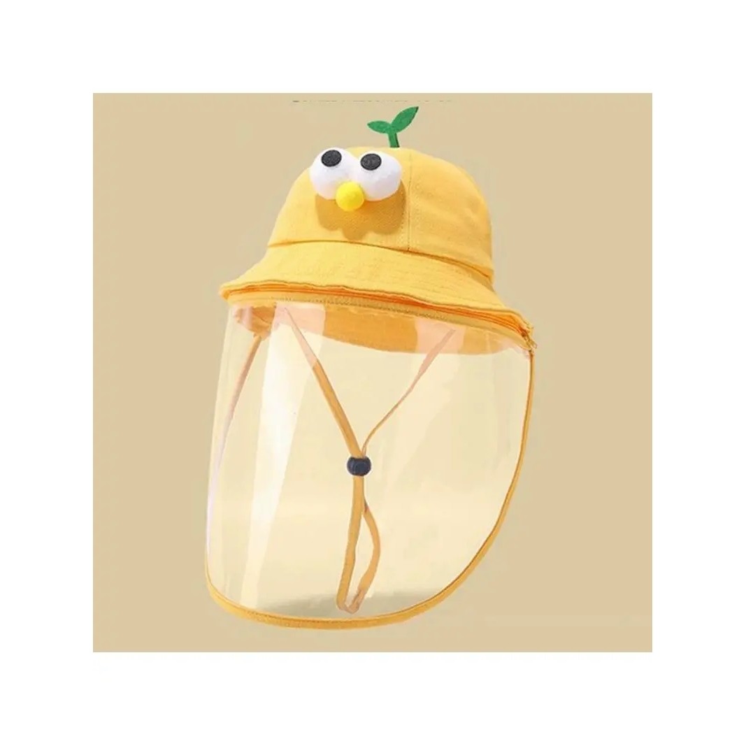 婴儿防护面罩外出0岁小月龄宝宝新生儿童防风防飞沫幼儿隔离帽子