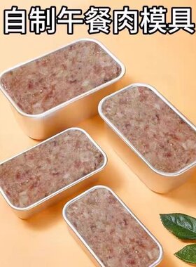 午餐肉模具盒子做五肉的不沾耐高温长方形自制蒸肉专用容器