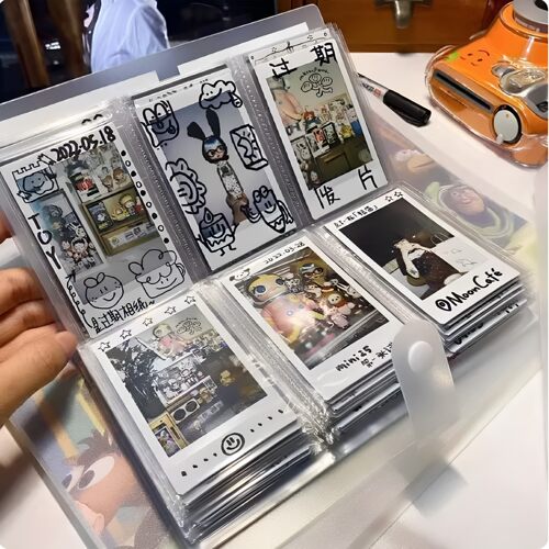 3寸拍立得透卡明信片收纳电影票火车票收纳集相册本追星专用卡册