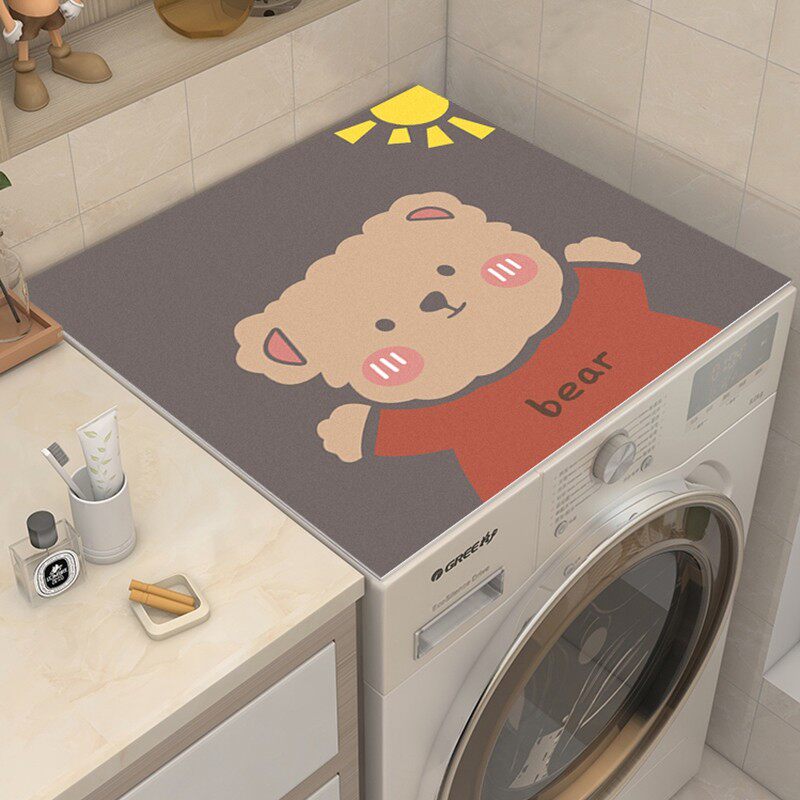 冰箱阳台滚筒式洗衣机罩防水垫子防晒盖布床头柜罩上的防尘罩遮盖