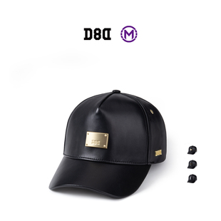 D8D B05 小羊皮棒球帽 秋冬商务简约通勤男款高顶卡车帽帽子