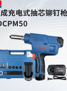 61少儿节式抽芯铆钉枪DCPM50E锂电拉铆抢12V充电式自动抽芯铆钉机