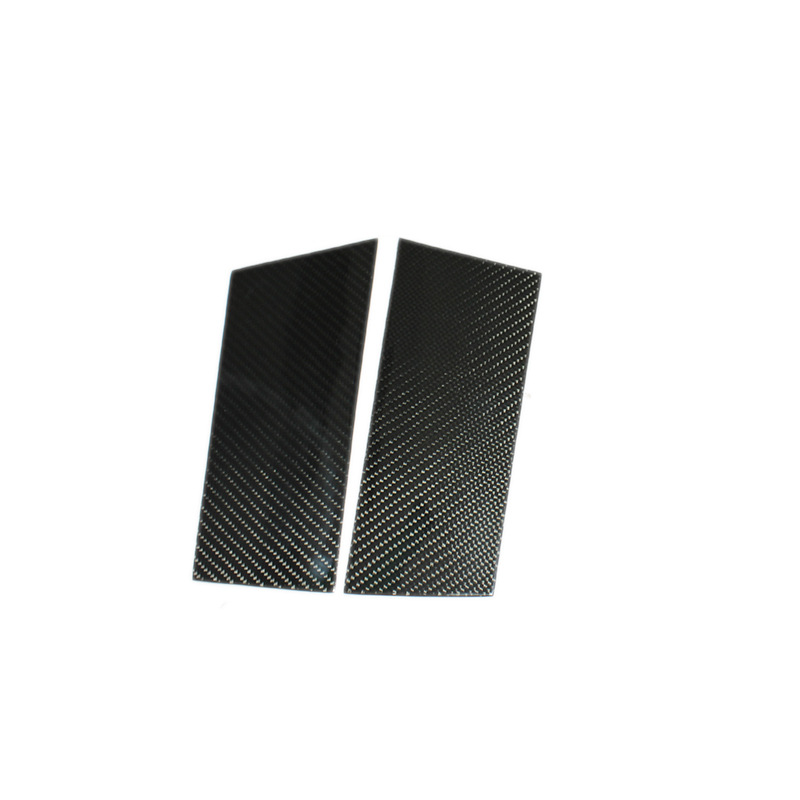适用于日产350z真碳纤维改装车门B柱车窗饰条饰件汽车加装贴片