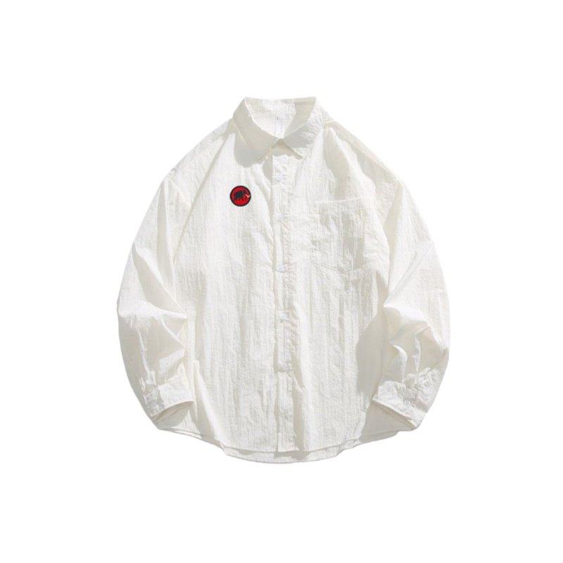 【一折专区】MAMMJUDX防晒衬衫户外冰感翻领外套夏薄款长袖宽松型,男装,时尚防晒服,淘宝优惠券,粉丝福利购,淘宝优惠卷