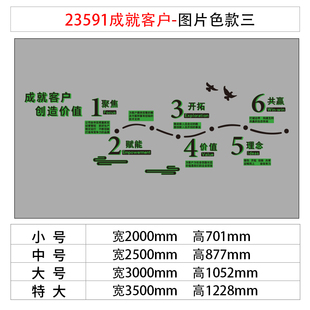 饰创意公司背景会议室布置销售励志标语贴纸 企业文化办公室墙面装