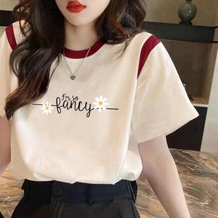 loose shirt women for cotton contrast