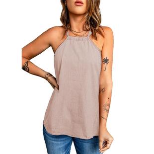 for vest suspenders women color bottoming solid ladies neck
