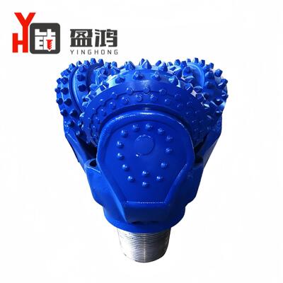 厂家现货IDC53A7层-637矿用镶齿三牙轮钻537-637头石，油钻头，硬