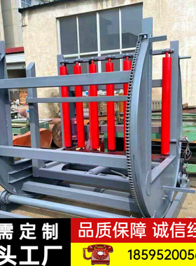 3吨180度翻板机视频 C型液压翻转机械设备 V型钢带铝卷90度翻包机