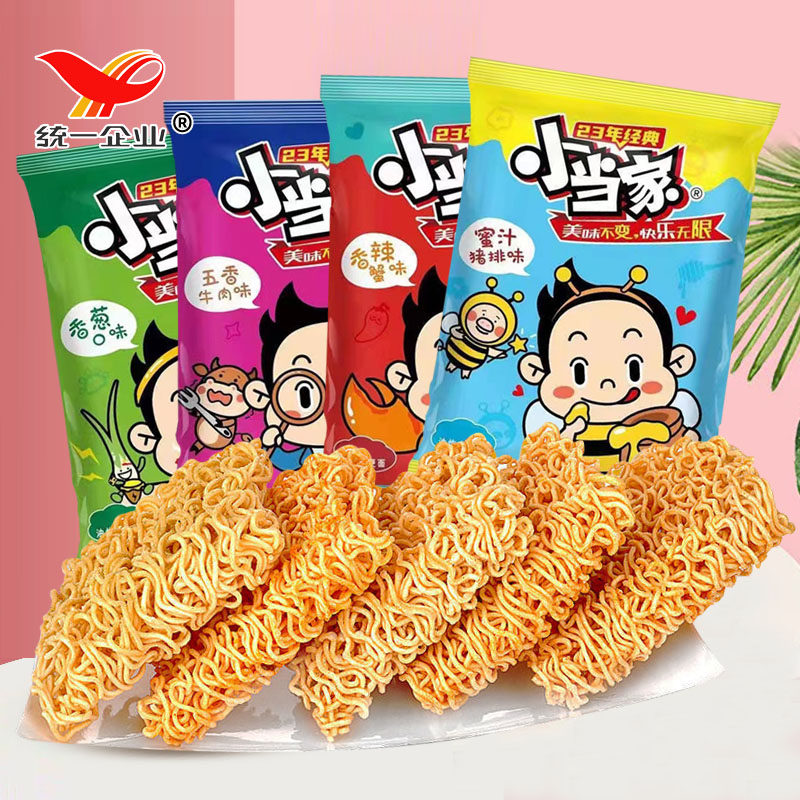 统一小当家干脆面充饥童年怀旧速食品干吃方便面即食休闲零食小吃