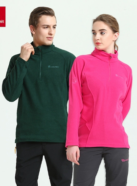 K2summit凯图巅峰 男女情侣款抓绒衣 摇粒绒半开衫加厚保暖衣秋冬