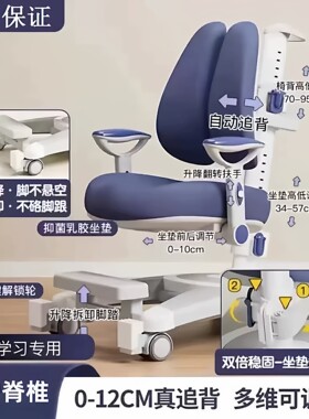迪贝森儿童学习椅可升降追背矫正坐姿座椅小学生写字凳子书桌椅子