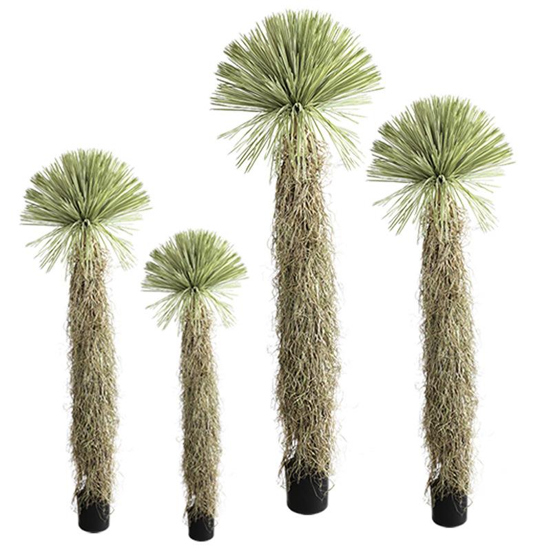 厂家人造植物沙生绿植盆栽仿真稻草人绿植假树景观造景盆栽