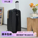 外贸行李箱黑色拉杆箱万向轮可扩展静音密码 旅行箱男女通用登机箱
