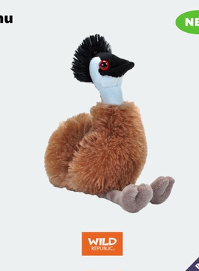 口袋系列鸸鹋鸟类毛绒玩具仿真迷你正品玩偶美国wildrepublic