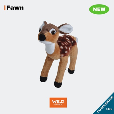 鹿宝宝美国WildRepublic仿真mini毛绒玩具自然治愈陪伴玩偶礼物