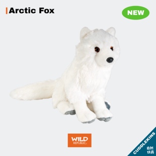北极狐毛绒玩具可爱仿真白狐狸公仔陪伴玩偶礼物WILD REPUBLIC