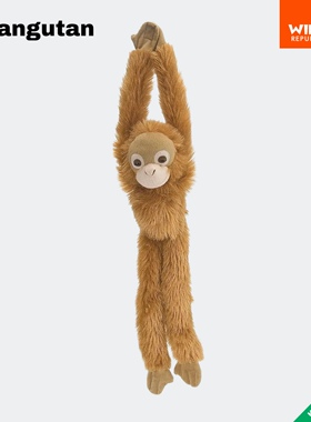 挂挂猴｜红毛猩猩毛绒动物正品进口玩偶玩具wildrepublic
