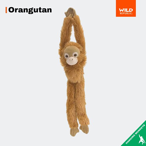 挂挂猴｜红毛猩猩毛绒动物正品进口玩偶玩具wildrepublic