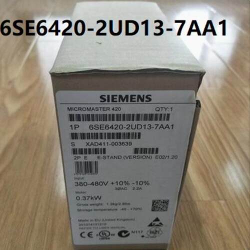 西门子6SE6420-2UD13-7AA1 MM420变频器 0 37kw 6SE64202UD137AA1
