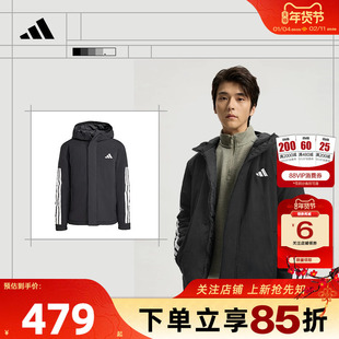 劲浪体育adidas阿迪达斯冬季新款男子运动休闲棉服外套JY8303