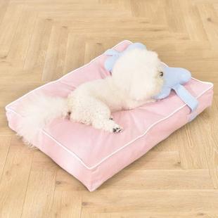 狗比熊泰迪博美睡垫子拆洗犬柴犬狗床 中小型冬天可狗窝通用垫四季