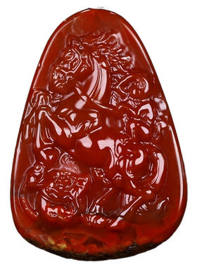 墨雨轩男女南红玛瑙原石雕刻