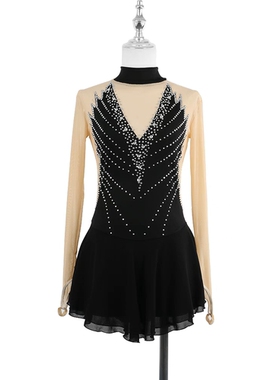 冰旋舞花样滑冰表演服儿童成人女童比赛考级裙子D166