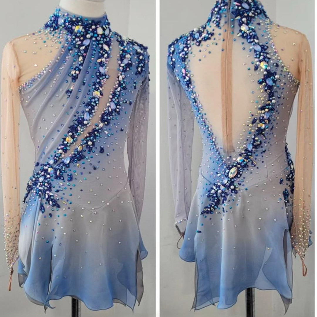 花样滑冰服装儿童成人女童比赛