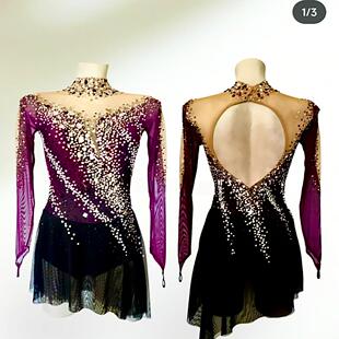 花样滑冰艺术体操表演服儿童成人训练服童韵律操溜冰裙运动裙78