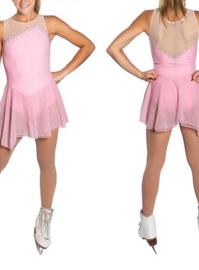 冰旋舞花样滑冰表演服儿童成人女童比赛考级裙子D552