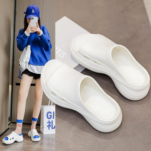 高级感厚底拖鞋女夏季新品踩屎感