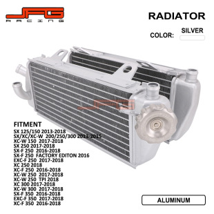 适用于125/200/250/300 SX/EXC/XC/MXC越野摩托车改装水箱散热器