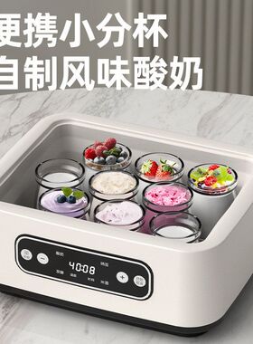 跨境酸奶机家用全自动多功能不锈钢米酒纳豆智能恒温发酵机酸奶