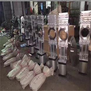 SCZ673H-16P 气动穿透式插板阀 不锈钢贯穿式插板阀 DN150