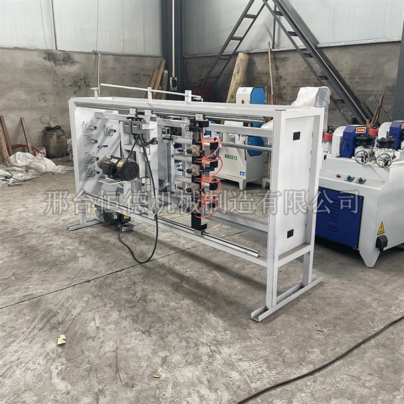落地式十字镐把制作工具 全自动木棒砂光机 废木料成洋锄把机