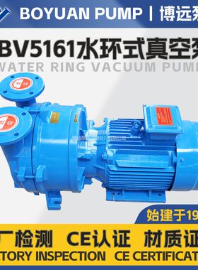 2BV5161水环式真空泵15kW机械密封工业级-0.097Mpa真空抽气真空泵