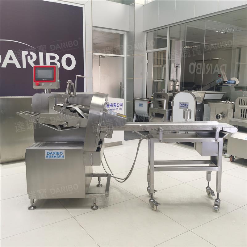 W双输送带鲜肉切片机 商用全自动切片机鲜肉切片机 鲜牛肉切肉机