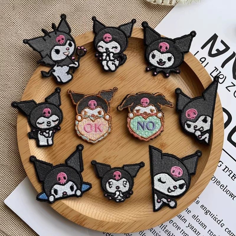 自粘款卡通可爱库洛米鞋花洞洞鞋鞋扣DIY装饰立体刺绣布贴修补,居家布艺,布贴,淘宝优惠券,粉丝福利购,淘宝优惠卷